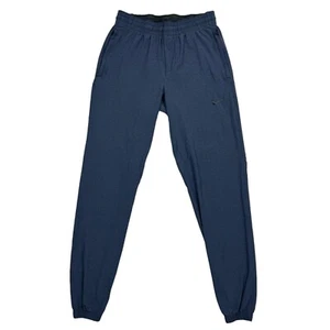 Nike Men's Flex Shield Woven Running Pants Blue Size S Cuffed Drawstring Zipper - Picture 1 of 12