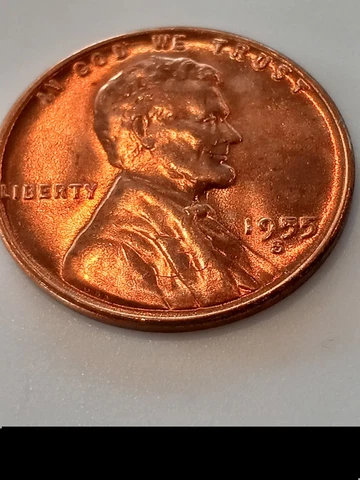 1955-S Lincoln Wheat Penny 1c Rare Monster Die Error ! 9, 5, & S With Chips 💥👀 Cover