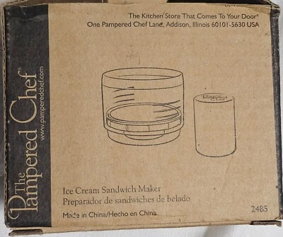 Sandwichera de helado The Pampered Chef #2485 nueva con caja Foto 1 de 4