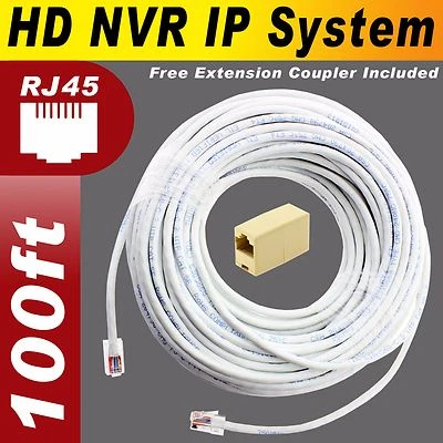 100ft SWANN NVR POE SWNVK-873008 NVR8-7300  HD NVR IP 100% Copper Cable - Image 1 of 4