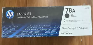New Sealed HP 78a black toner cartridge dual pack - Picture 1 of 5
