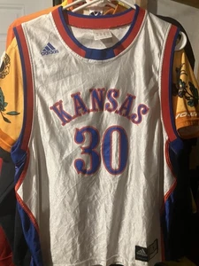 Kansas Jayhawks Ncaa Julian Wright #30 Adidas Marke Basketball Trikot Größe Small - Bild 1 von 15
