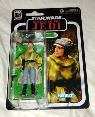 Tarjeta retro Princesa Leia Endor Gear MOC Star Wars Serie Negra 6" pulgadas Foto 1 de 4