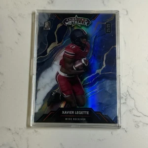 Xavier Legette 2024 Wild Card Metal Blue Marble Prizm /25 SSP Rookie RC - Bild 1 von 2