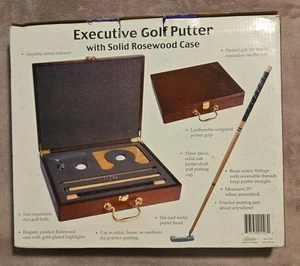 Juego de putter de golf para oficina ejecutiva o estuche de palo de rosa de viaje EDTS logotipo del ejército - Imagen 1 de 6