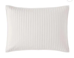 2 Mainstays Extra Soft King Size Pillow Shams Jersey Channel Pillowcases White - Picture 1 of 5
