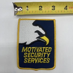 Motivated Security Service Company Should’ve Patch Security Guard Eagle Yellow - Picture 1 of 4