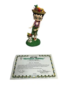 new BETTY BOOP collector figurine danbury mint HAWAIIAN HOLIDAY - Picture 1 of 7