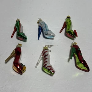 Kurt Adler Medaglione Collezione Ornamenti Scarpe Tacco Alto Set 6 Tacchi a Spillo  - Foto 1 di 8