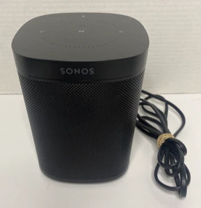 Sonos One A-100 Black Bluetooth Speaker Model S13 Power Cord Untested with App - Picture 1 of 13