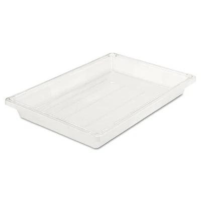 Cajas comerciales de comida/tote Rubbermaid, 5 galones, 26x18x3,5, transparentes, de plástico, paquete de 2 Foto 1 de 4