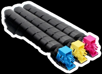 3 Pack KYOCERA Compatable toner Cartridges TK8555 YELLOW CYAN MAGENTA PRINT INK - Image 1 of 4