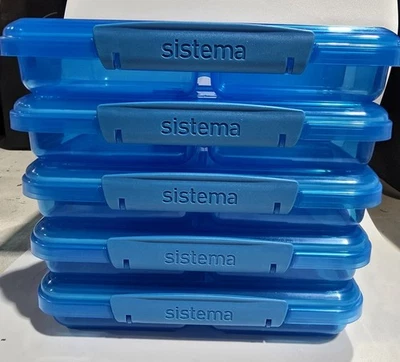 Sistema Multi Split To Go Paquete de 5 Almacenamiento de Alimentos 820 ml Azul CAJA ABIERTA Foto 1 de 3