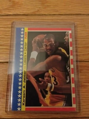 Kareem Abdul Jabbar Los Angeles Lakers NBA 1987 Fleer Sticker 8 Of 11 - Image 1 of 4