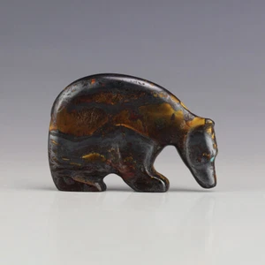 NATIVE AMERICAN ZUNI MARRA MAMBA BEAR FETISH BY NELSON YATSATTIE - Picture 1 of 7