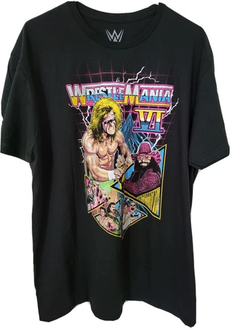 WWE WRESTLEMANIA VI 6 T-SHIRT NWOT (US Size XL) Cover