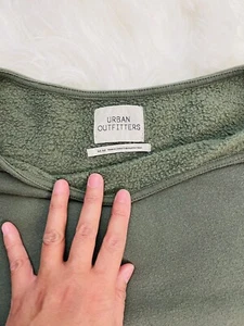 Urban Outfitters Oversize Women Cotton Fleece Short Sleeve Pullover Shirt Size M - Picture 1 of 8