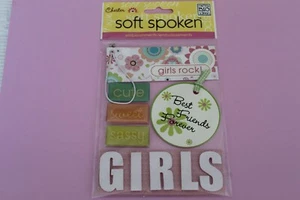 SOFT SPOKEN " GIRL " SS-160, 6 GIRL Embellishments - Picture 1 of 2