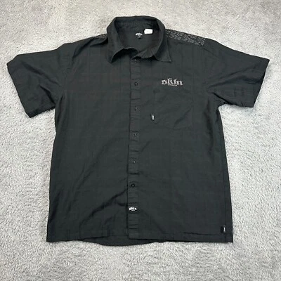 Camisa De Colección Skin Industries Negra Abotonada L Deportes Extremos Rara Foto 1 de 4