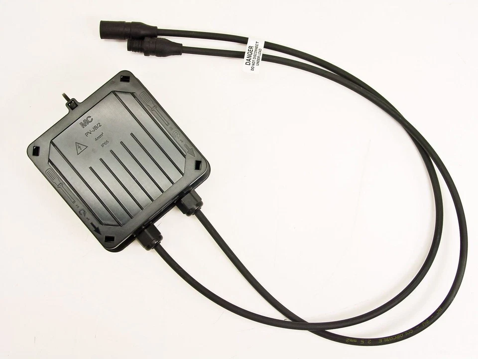 MC PV-JB/2 14AWG Solar Panel Junction Box Terminal w/ MC3 Connectors - New J-Box - Image 1 of 4