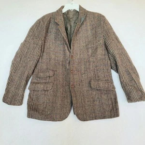 Vintage Men's Christopher Dawes Tweed Blazer Jacket Brown, size 46 - Picture 1 of 12