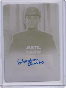 Star Wars Force Awakens Chrome Sebastian Armesto Druckplatte Autogramm 1-1 - Bild 1 von 2
