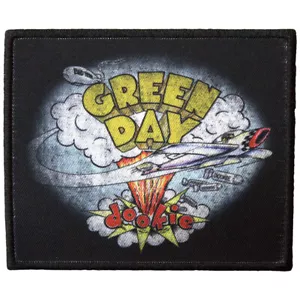 GREEN DAY Bügelbild Patch: DOOKIE (SCHWARZ): Logo Album offizielles Merch Fan Geschenk £pb - Bild 1 von 10