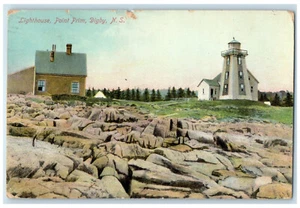 Postal antigua publicada c1910 Lighthouse Point Prim Digby Nueva Escocia Canadá - Imagen 1 de 3