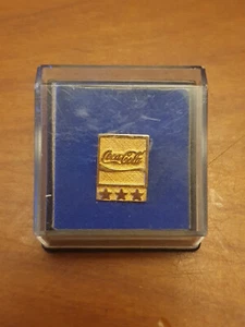 Coca-Cola 585 Gold Ehrenpin 3 Sterne Auszeichnung für Betriebszugehörigkeit - Bild 1 von 8