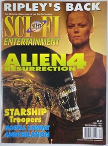 SCI-FI CHANNEL ENTERTAINMENT Magazine DECEMBER 1997 ALIEN 4 COVER - Picture 1 of 1
