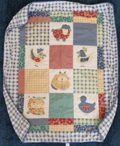 Mothercare Vintage Babybett Bezug Decke Bauernhof 90x110 ÜBER 12 Monate Patchwork 2771067 - Bild 1 von 6