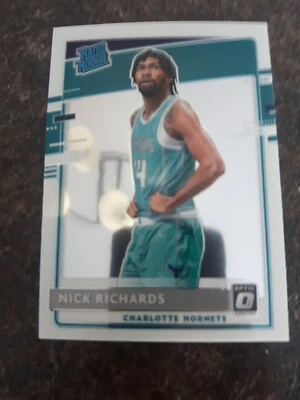 2020-21 Dunruss Optic Rated Rookie Nick Richards RC Card# 193 - Image 1 of 2