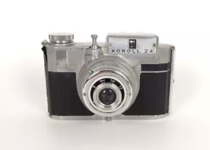 FOTOCAMERA KOROLL 24 BENCINI VINTAGE CON CUSTODIA MACCHINA FOTOGRAFICA - Picture 1 of 7