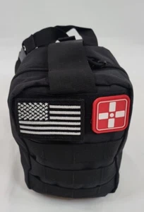 Kit de supervivencia de emergencia primeros auxilios kit de preparación militar bolsa negra 235 piezas - Imagen 1 de 21