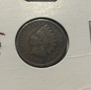 1889 Indian Head Penny Good One Cent Coin 1¢ Exact Coin Shown Estate Find - Picture 1 of 3