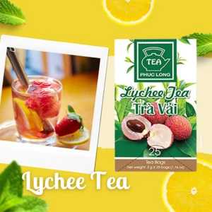 3 x Box of 25 bags x 2g Phuc Long Tea Bag- Lychee Flavored Tea -Trà Túi Lọc Vải - Picture 1 of 5