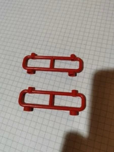 2x LEGO 2486 Zaun 1x8x2 Gitter Absperrung Geländer In Rot - Bild 1 von 1