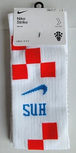 Calcetines de fútbol unisex talla S (4-6 mujeres/3 años-5 años) Nike Strike Croatia HNS DJ5020-100 - Imagen 1 de 3