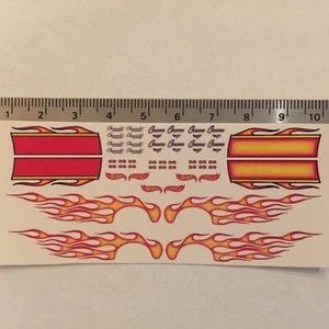 Clear 1:64 Waterslide Decal for 67 Camaro Red Flames - Picture 1 of 9