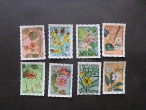 Vietnam 1977 Wild Flowers Set 8 Used Stamps - Picture 1 of 1