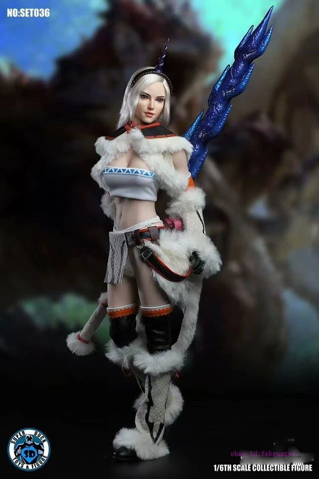 Super Duck 1/6 SET036 Huntress Head Sculpt for 12" Female Ph TBL Figure