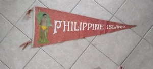 50er Jahre Filz Philippine Island Wimpel - Bild 1 von 4