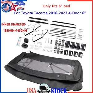 6”NEW Soft Truck Topper Fits for Toyota Tacoma 2016-2023 4-Door USA - Picture 1 of 18