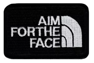 Aim for the Face Embroidered Hook Fastener patch (3.0 x 2.0 MTA1) - Picture 1 of 1