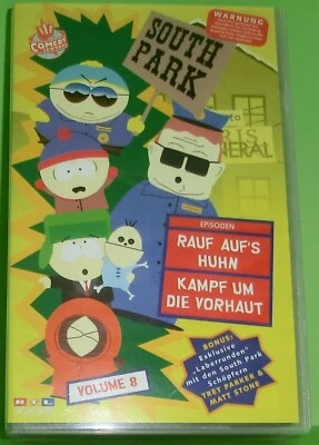 South Park - Volume 8 (VHS Video Kassette) Rauf auf's Huhn, Kampf um die Vorhaut - Bild 1 von 3