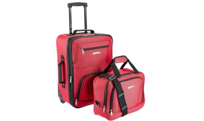 Juego de equipaje Rockland Softside 2 piezas (14/19) - expandible, ruedas, multicolores Foto 1 de 4