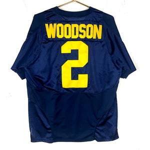 Michigan Wolverines Nike Authentic Trikot 48 Medium Charles Woodson Blau Ncaa - Bild 1 von 3