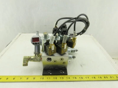 Conjunto de comprobación de colector regulado hidráulico operado por solenoide Hydac 5 24VDC Foto 1 de 4