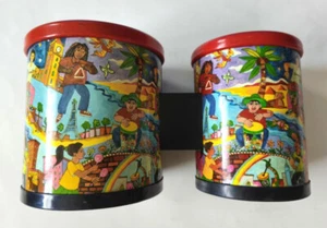 RhythmMix LP Bongo Trommel für Kinder Straßenszene Thema 61/4" hoch 12" breit, neu! - Bild 1 von 7