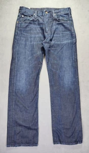 Citizens of Humanity Jeans Mens Blue 32x32 Made in USA Straight Fit Whiskered - Picture 1 of 13